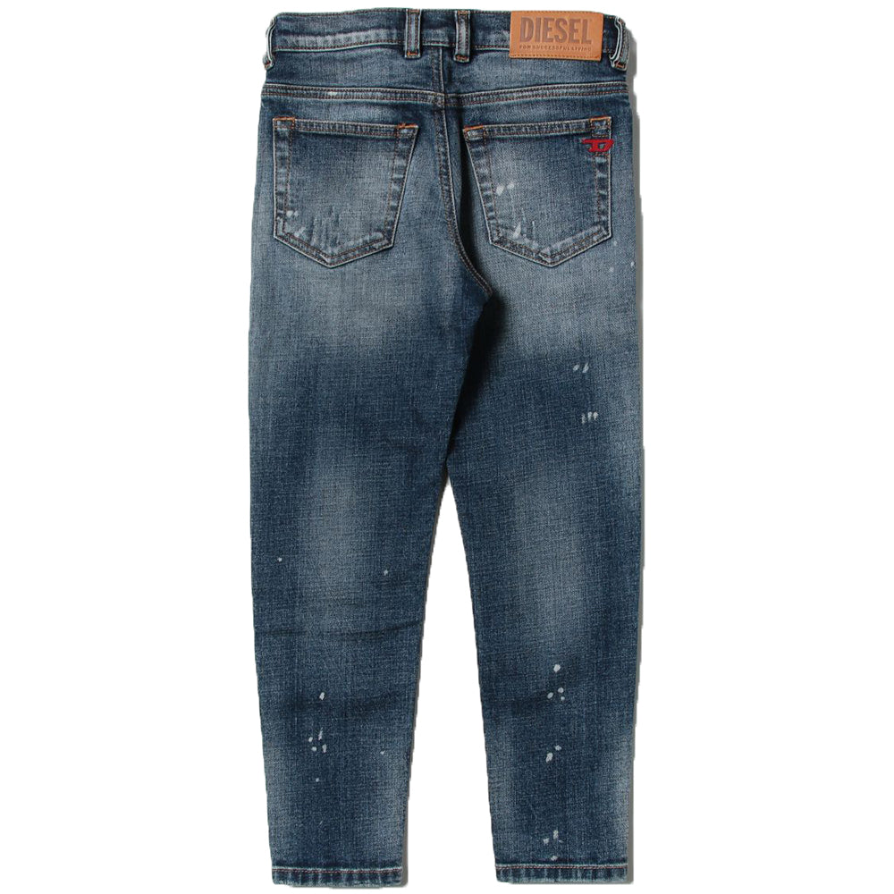 Buy Men Blue Mid Wash Skinny Fit Jeans Online - 692467 | Van Heusen